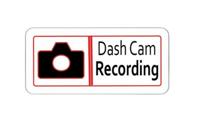 Dash Cam Recording Sticker Decal