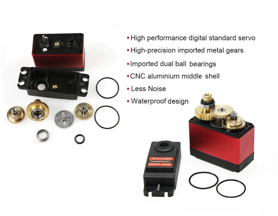 25kg / 20Kg Hohe Drehmoment Motor Servo Wasserdichte Digital 180 Grad Servo RC - Bild 2 von 4