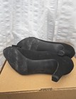 Easy Street Extreme Black Faux Suede Fabric Peep Toe Heels Shoes Size 9 New! — photo 4