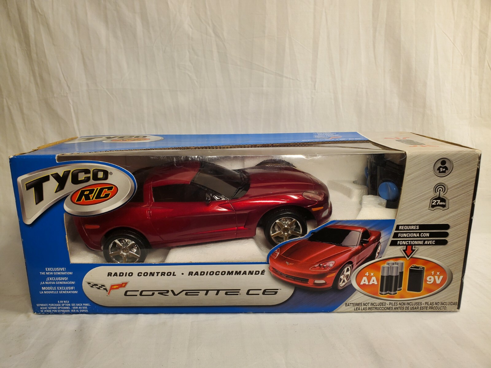 RARE Tyco R/C RED CORVETTE C6 - NEW IN BOX