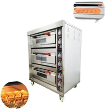 220V 20KW Commercial Electric Pizza Oven Bread Toaster Baking Machine Meat Roast
