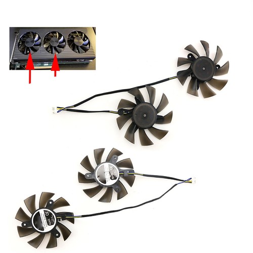 PLA08015B12HH For Dell RX6800 XT Graphics Card Cooling Fan - Picture 5 of 9