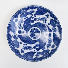 Old Imari blue and white plate