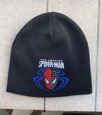 The Amazing Spider-Man Rap Beanie Hat Black y2k RARE Vintage Comic Movie Cartoon