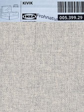 Ikea KIVIK Bezug für 1er Bettsofa Gunnared beige 005.399.29 Wechselbezug NEU OVP