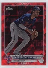 2022 Topps Chrome Sapphire Edition Red 2/5 Andrelton Simmons #306 m4h