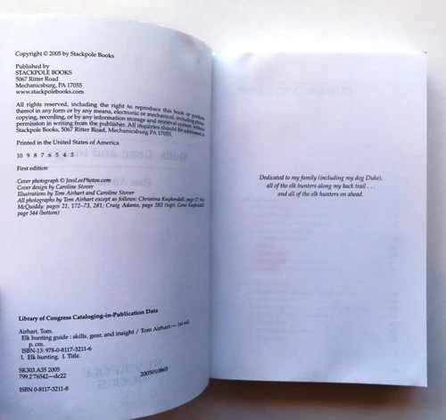 (070) Elk Hunting Guide: Skills, Gear & Insight by Tom Airhart Hunting PB 2005 - Picture 3 of 8