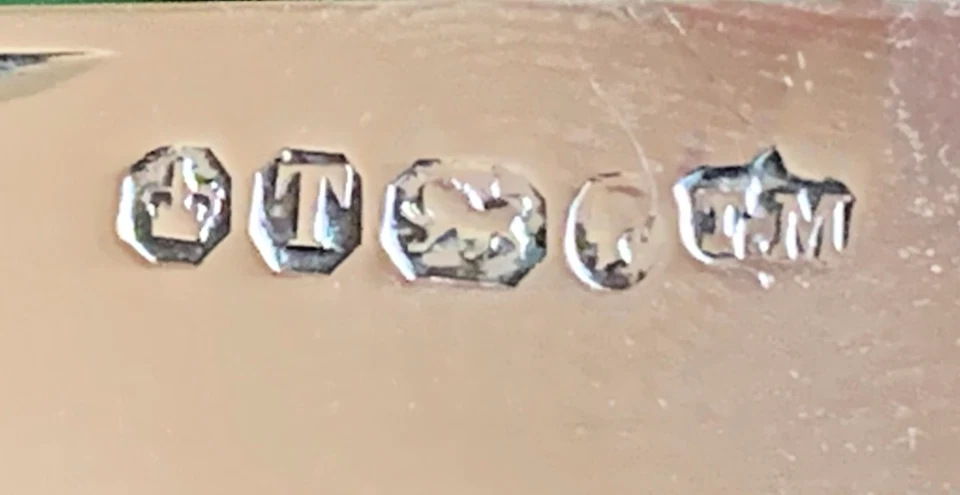 Cuchillo Plegable Real Inglés Plata Esterlina y Madreperla Fruta C1886 Foto 3 de 4