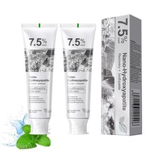 7.5 Hydroxyapatite Toothpaste 2PCS , Fluoride Free 2.12 Fl Oz Pack of 2