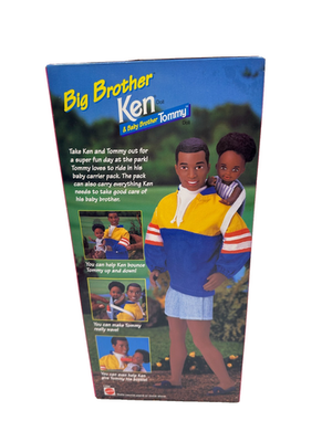 RARE 1996 Big Brothwe Ken & Baby Brother Tommy African American
