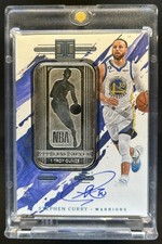 2023-24 Panini Impeccable Stephen Curry Silver NBA Logo #/5 Warriors