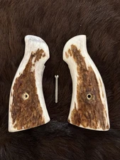 Smith&Wesson K Frame Grips | Elk/Stag | Handmade | Premium A Grade