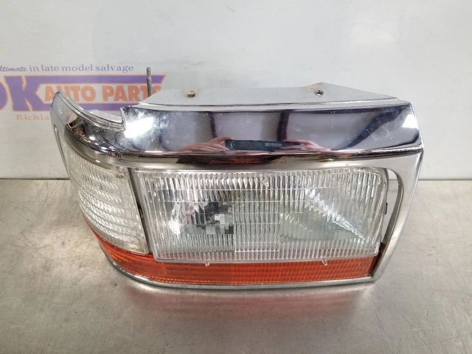 95 1995 FORD F150 XLT LÂMPADA DE FAROL DE REPOSIÇÃO ACABAMENTO CROMADO PASSAGEIRO DIREITO - Imagem 4 de 4