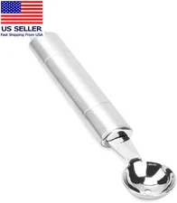 Double Ended Headed Fruit Icecream Ball Spoon Melon Baller Parisienne Scoop 30Mm