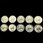 (10) 1960-Washington Silver Quarters-Uncirculated-BU-Great Uncirculated Examples