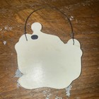 Small Hand Painted Wood Santa Christmas Ornament with Wire Hanger Wall Plaque — photo 2