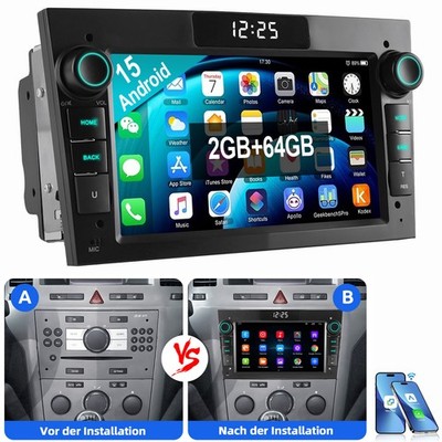 Android 15 Apple Carplay Für Opel Corsa C/D Zafira B Astra G H Autoradio GPS BT