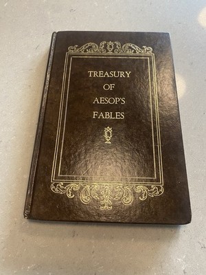 Treasury of Aesop's Fables Hardcover, Avenel Books, Illustrated by Bewick