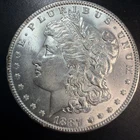 AU 1887-P Morgan Silver Dollar Uncirculated Philadelphia Mint
