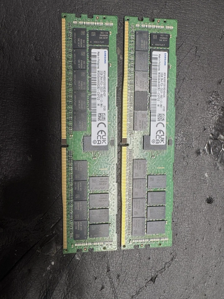 Samsung K0FA00012019D40A26 64GB 32GBx2 64GB PC4- DDR4-2933Y 2RX4 ECC RAM Memory - Image 2 of 4