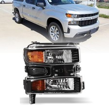 Headlights Assembly for 2019-2021 Chevy Silverado 1500 Driver Left Side 1Pcs