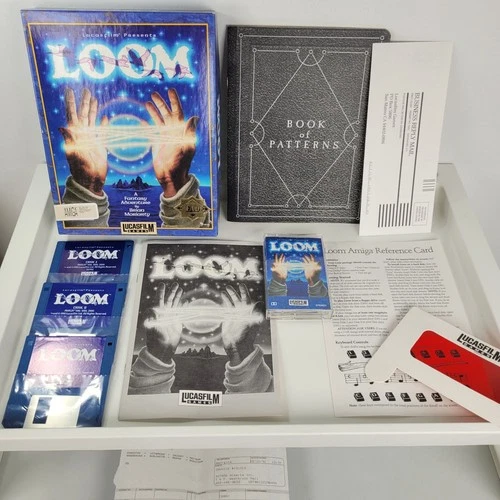 Loom - Commodore Amiga with Cassette & Glasses CIB Lucasfilm Big Box