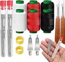 Big Eye Steel Needles Set, Stainless Steel Sewing Needle Kit US