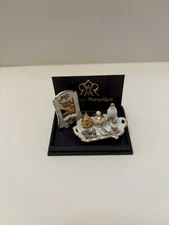 Dollhouse Miniature Reutter Porcelain Dressing Table Set Scale 1:12