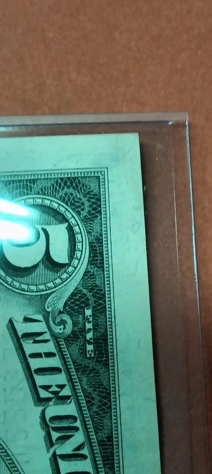 1963 RED SEAL Legal Tender $5 Choice Unc Note Serial #A4225300A - Image 3 of 4