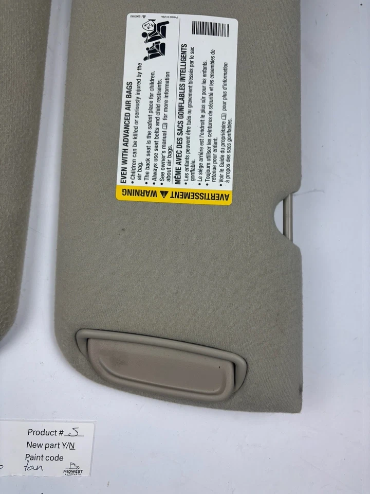 Juego de parasol 99-06 Chevy GMC Silverado Sierra Tahoe Suburban Yukon OEM Foto 4 de 4