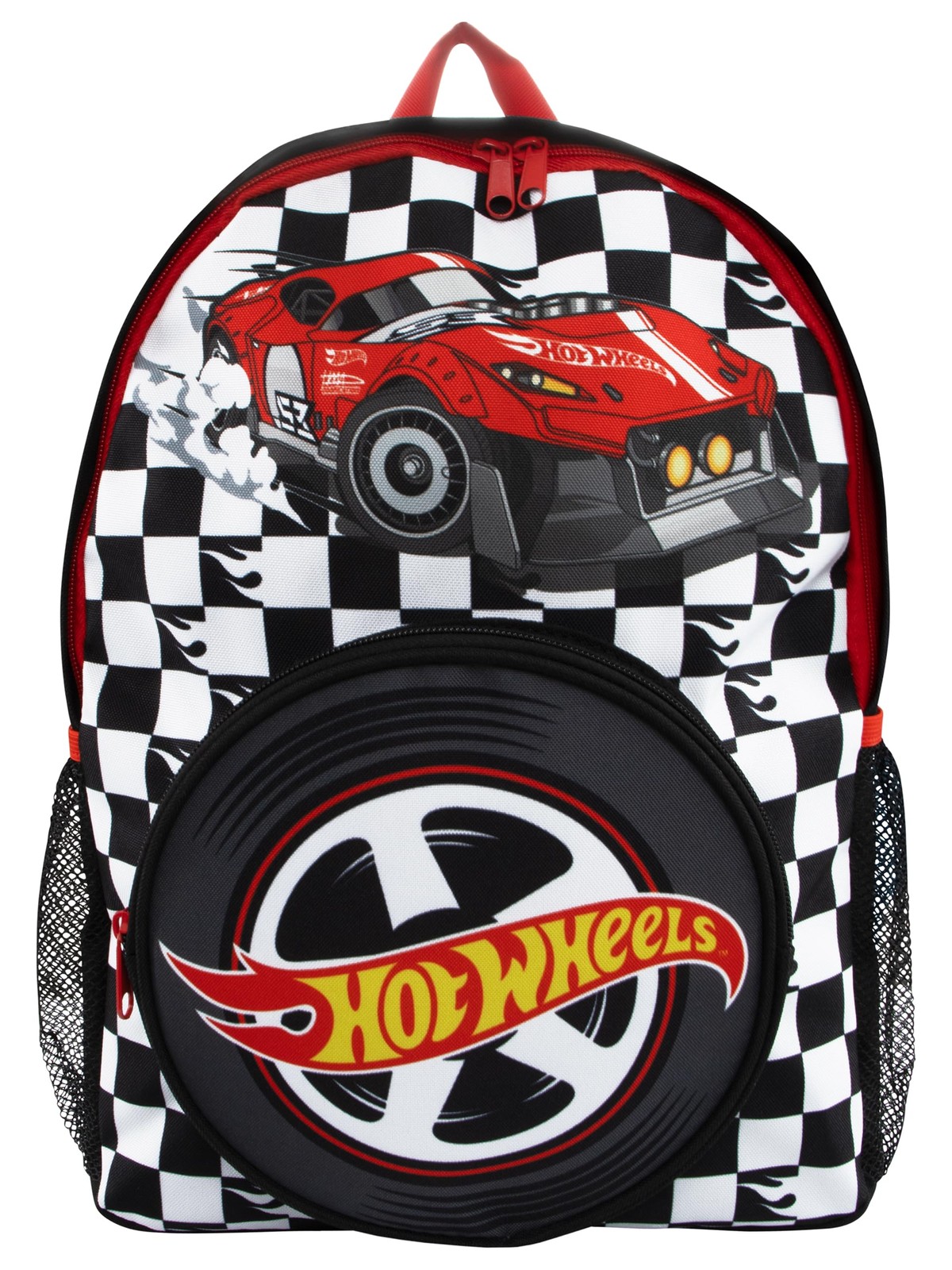 Hot Wheels Backpack | School Bag For Boys | Cars | One Size, Black