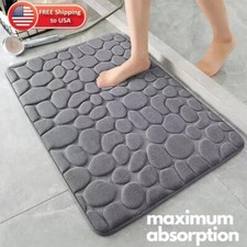 Bathroom Shower Rug  Memory Foam Bath  Non-Slip Bathroom ShowerNon-S bath mat