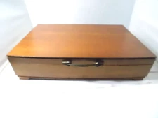 1950's Silverware Wood Lined Storage Chest-1847 Rogers 17 X 11 1/2 x 3