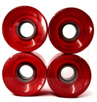 Skateboard Cruiser Wheels 60x44mm Clear Red on sale Skateboard Cruiser Wheels 60x44mm Clear Red on sale