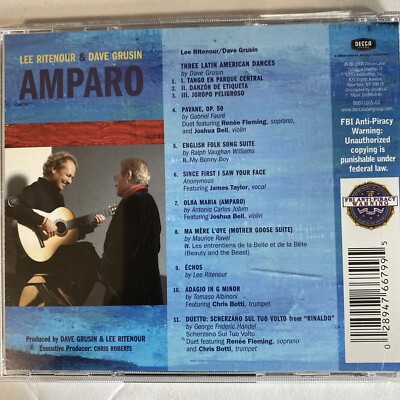 LEE RITENOUR & DAVE GRUSIN - Amparo - CD - *NEAR MINT1 -AAA | eBay