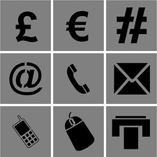 SYMBOL STENCIL SET 1