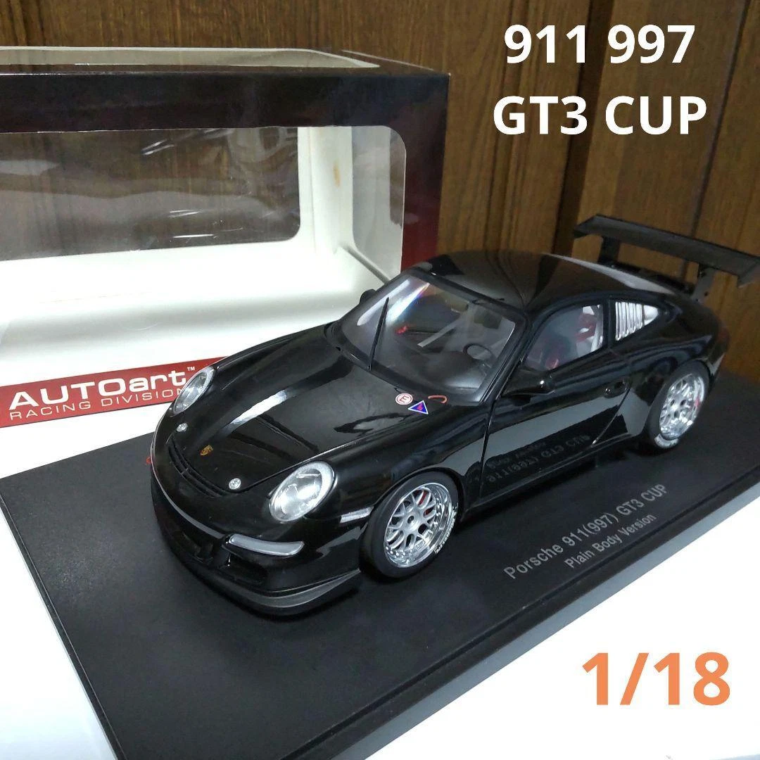 2022年新作入荷 ポルシェ911 997 GT3 CUP ブラック オートアート 1/18
