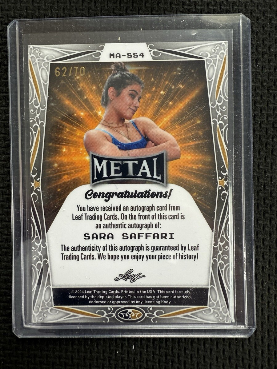 2024 Leaf Metal Sara Saffari Auto Autograph 62/70 | eBay