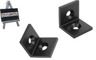 Schwarzer Winkel für 40x40 und 40x80 Nut 8 Aluprofile ALU