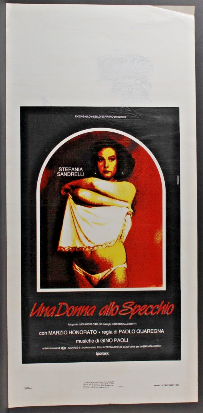 Locandina originale film Una donna allo specchio (1984) - Regia di Paolo Quaregna