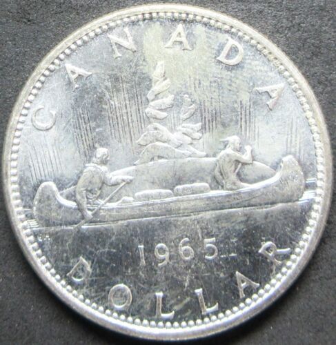1965 CANADA .6 OUNCE SILVER DOLLAR COIN - Picture 1 of 2