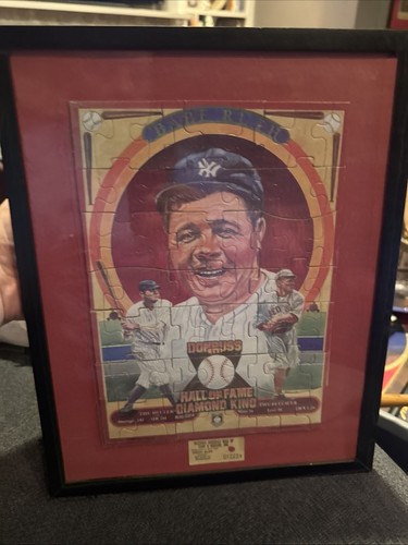 Donruss Babe Ruth Puzzle Hall Of Fame Diamond King Professionally Framed