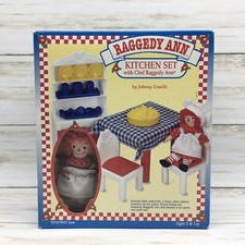 1997 Kenner Raggedy Ann Kitchen Set with Chef Raggedy Ann