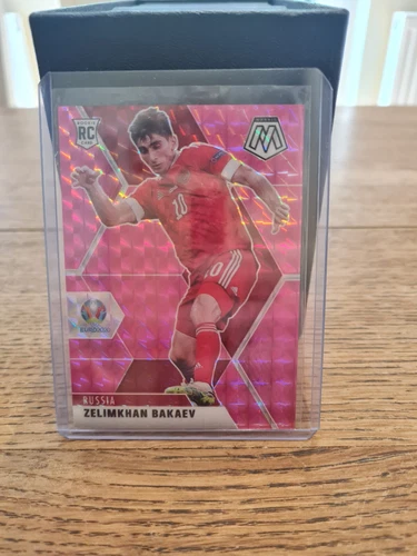 Panini Mosaic Euro 2020 Zelimkhan Bakaev #71 1/25 Pink Mosaic Prizm