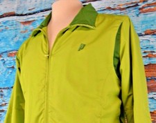 Prince Women's Full Zip Green Tennis Track Jacket Windbreaker Size Medium Light