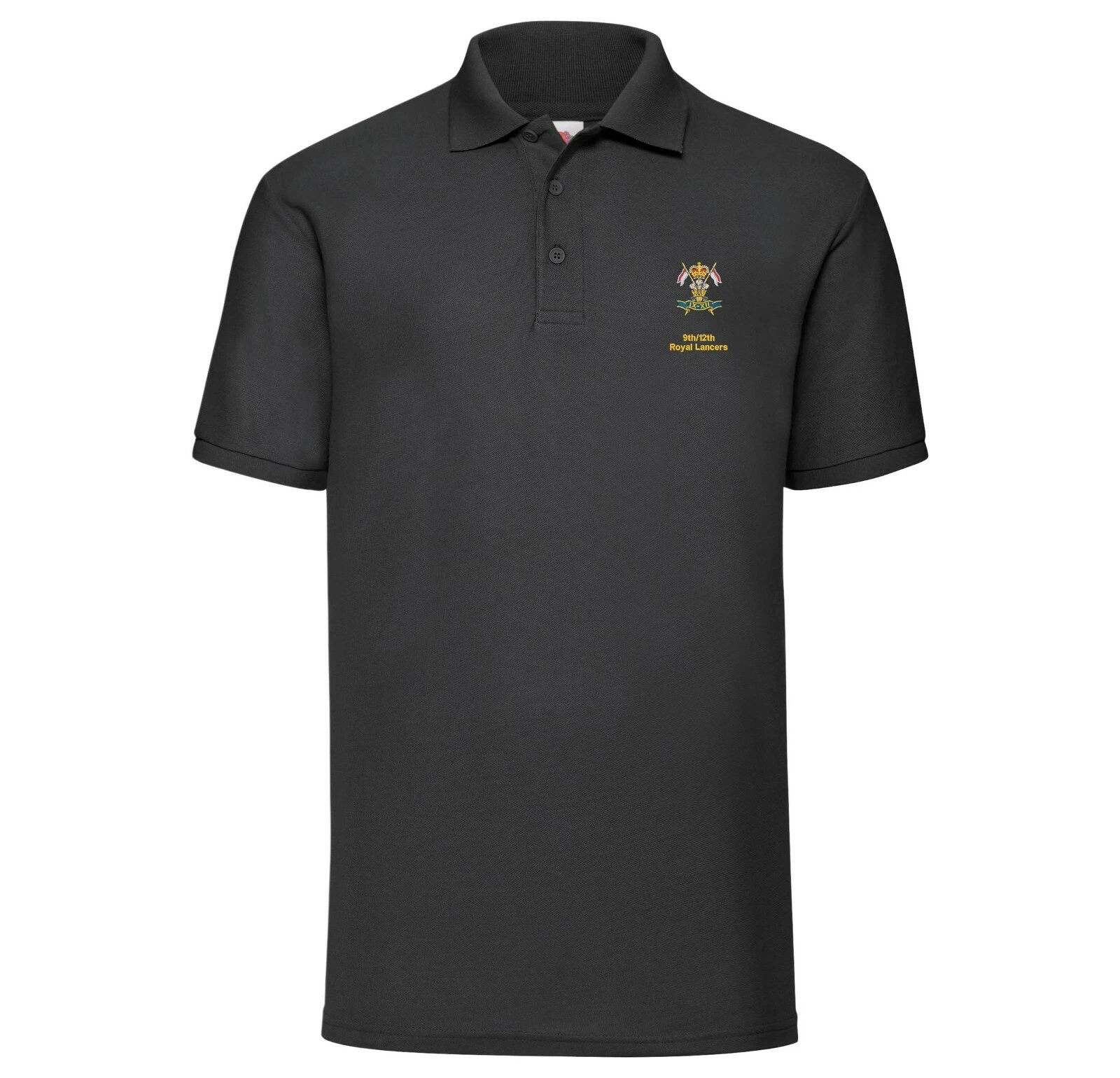 OFFICIAL 9th/12th Royal Lancers Polo Shirt Embroidered Logo