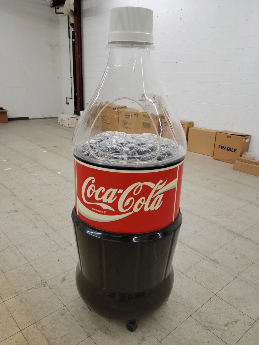 Rare vintage COCA-COLA bottle shape display electric refrigerator