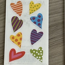 Mrs Grossman’s 96 Count CHUBBY HEARTS 2 Packs • 3 Sheets Each 2011 New Old Stock