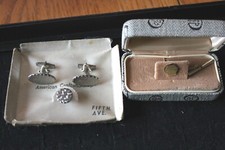 Vintage DOLAN & BULLOCK gold plate tie tack &...
