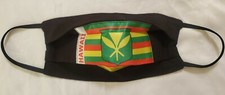 Made in Hawaii Soft Fabric 100 Cotton Pleated Face Mask w/ Hawaiian Flag